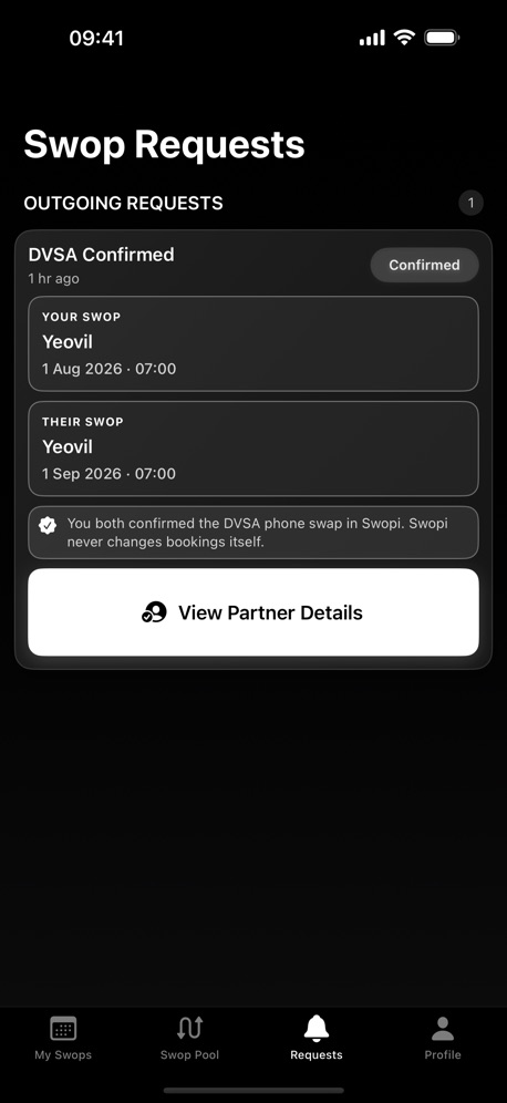 Swopi on iPhone, screen 4 of 4